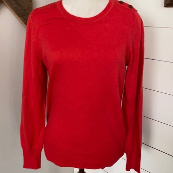 Gap | Women’s Gap Luxe Angora Hair Blend Crew Neck Orange Sweater | M - Picture 1 of 7